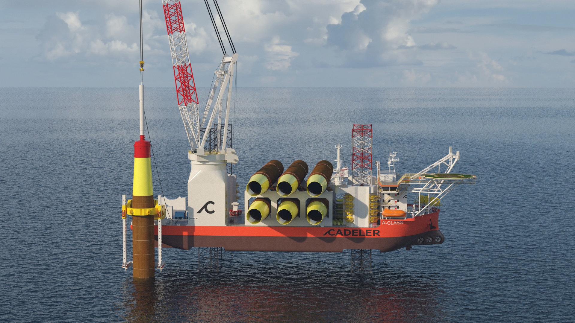  Glamox to light giant Wind Turbine Installation Vessel for Cadeler