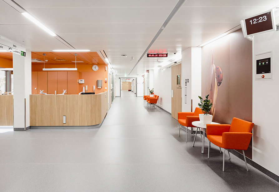 Gemeinschaftsräume und Verkehrsflächen im Gesundheitswesen 