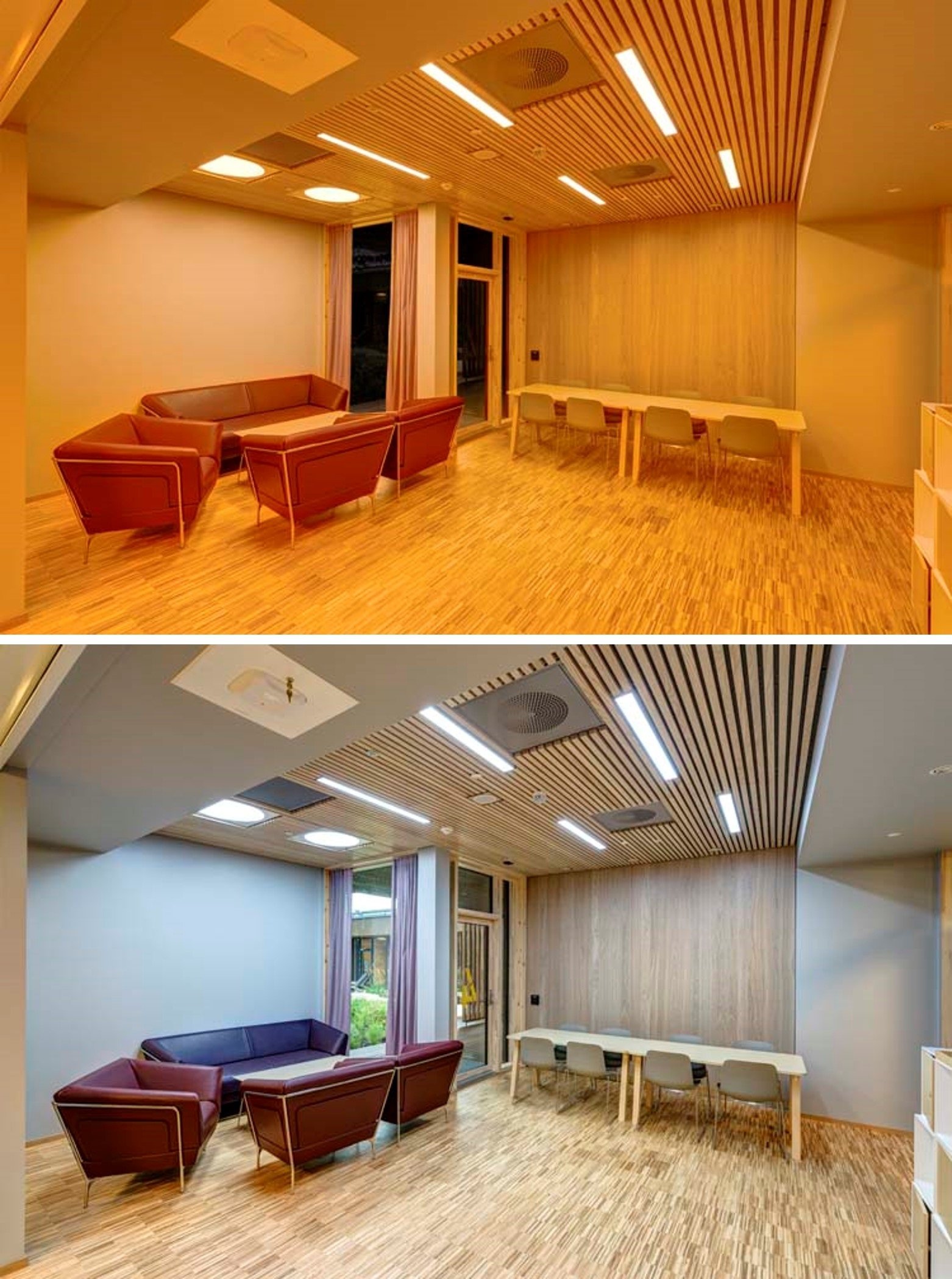 Room with blue-block lighting (top) and without (below).png