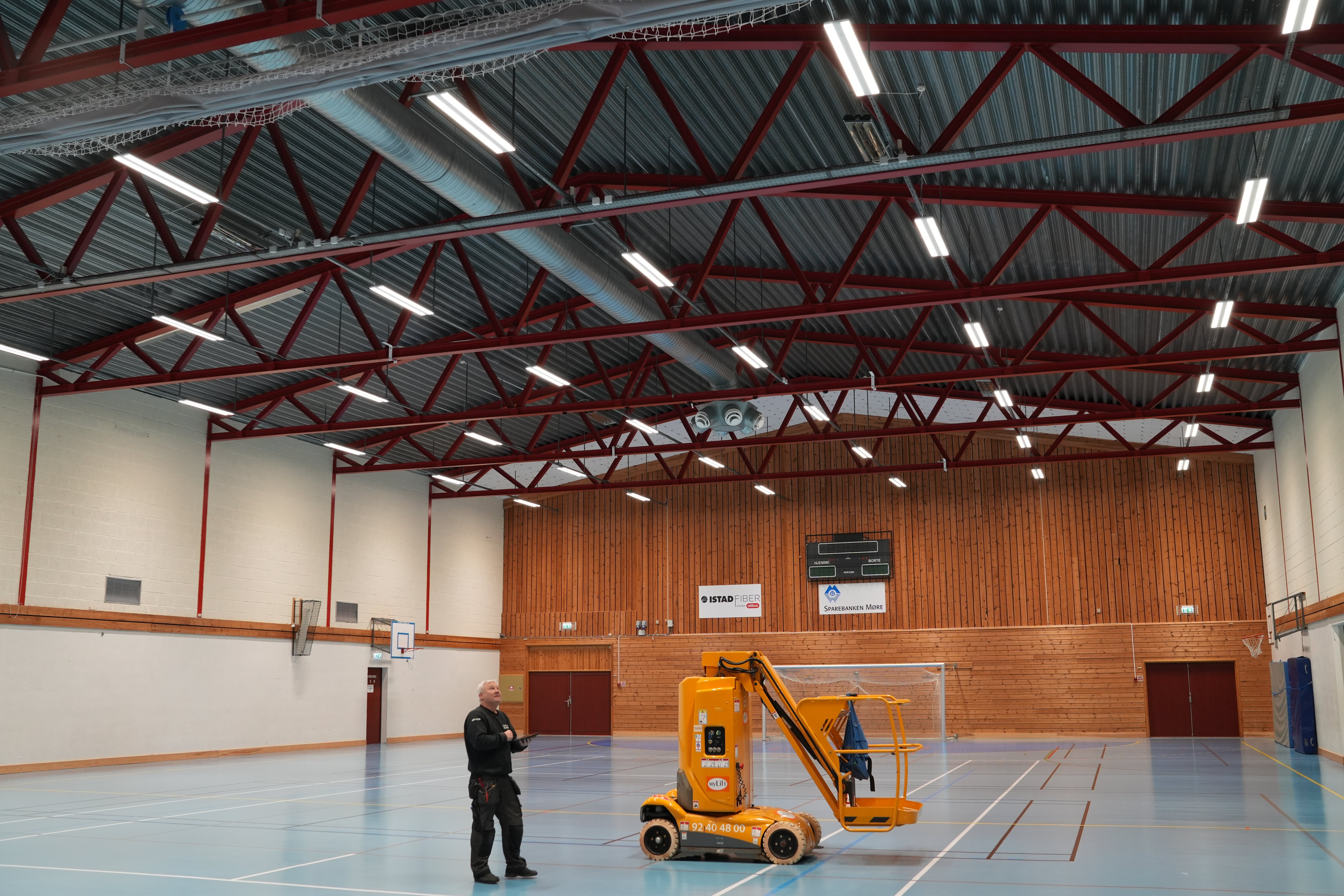 Kleivehallen med forbedret og energieffektiv belysning til enhver lejlighed