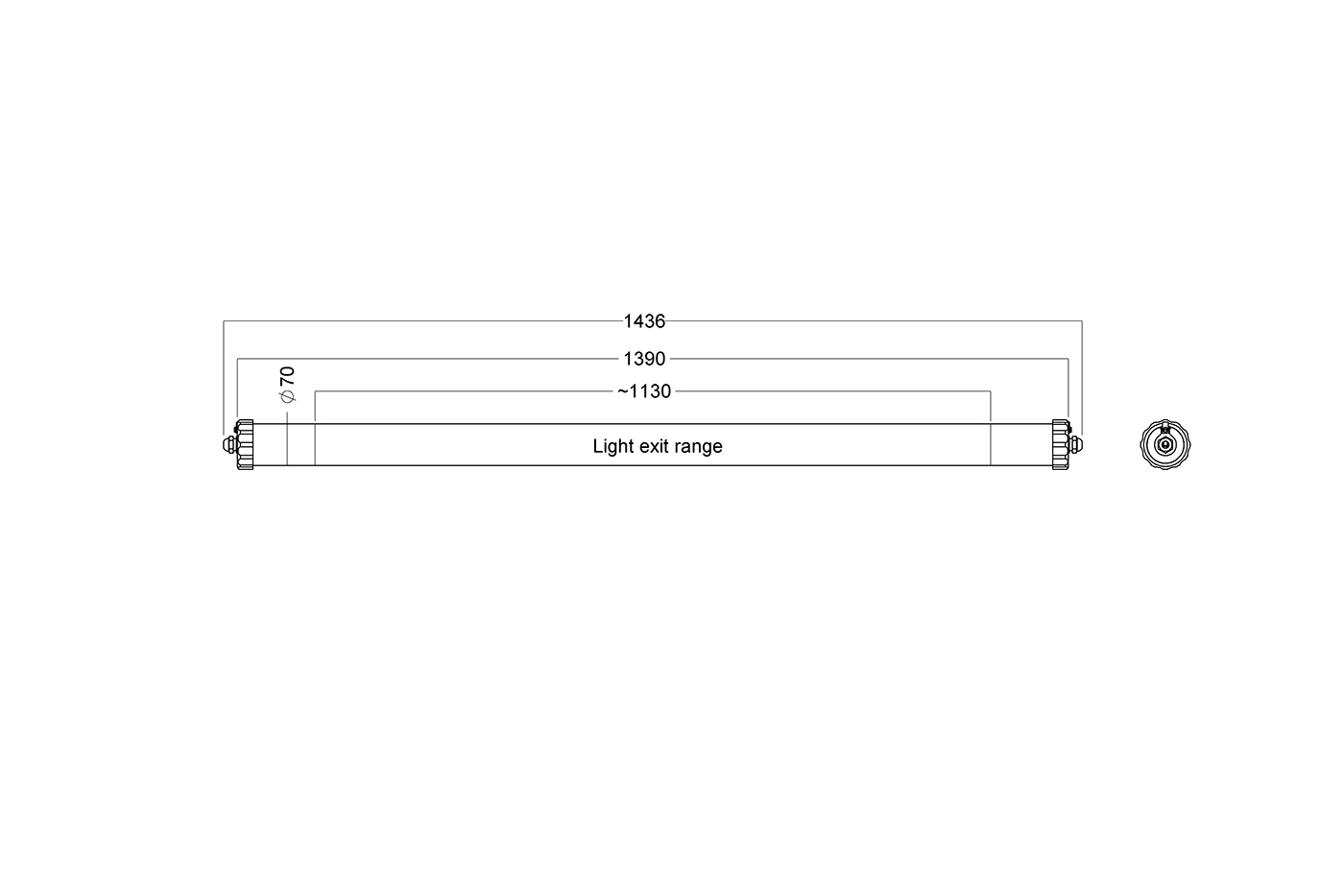 0673-1400 LED 110-240V 2500 HF TW 840 -O- M20-12 0673-1400 LED 110-240V 2500 HF TW 840 -O- M20-12