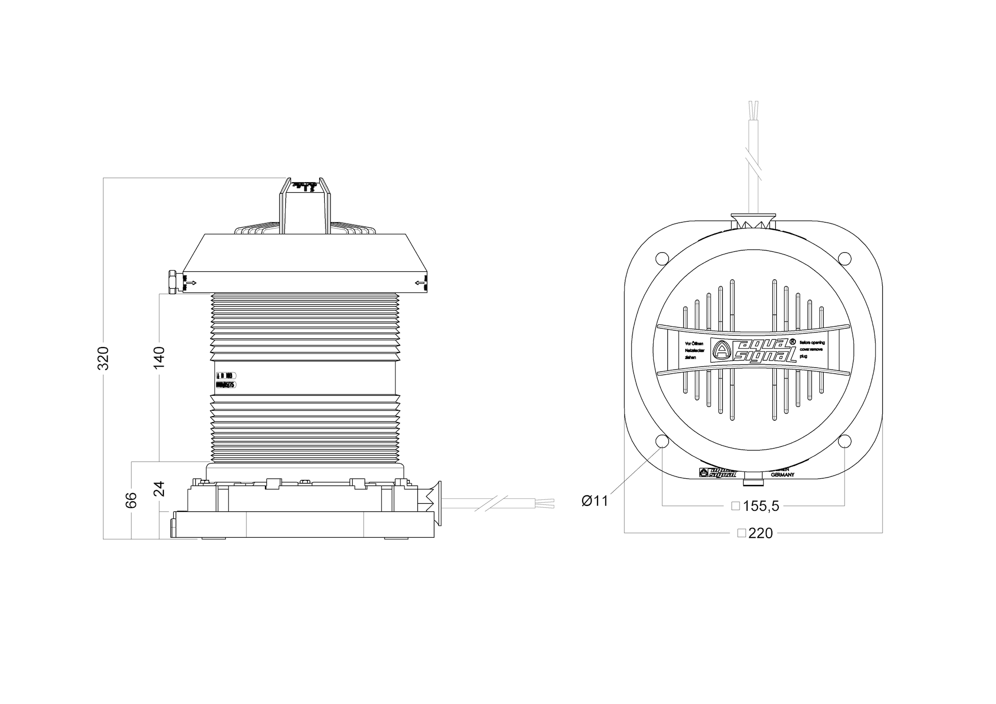 70 A/R YELLOW 360 W/O BULB