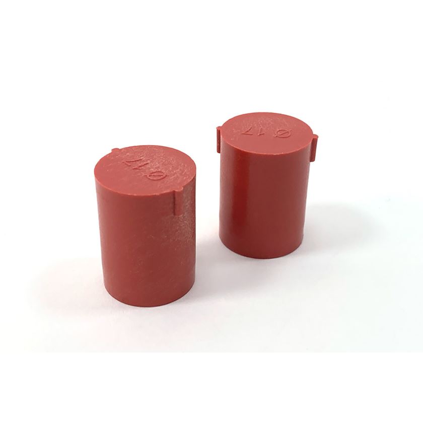 INLET POLYAMIDE/RED FOR CABLE ENTRIES D16,2MM (D17MM) 2 PCS.