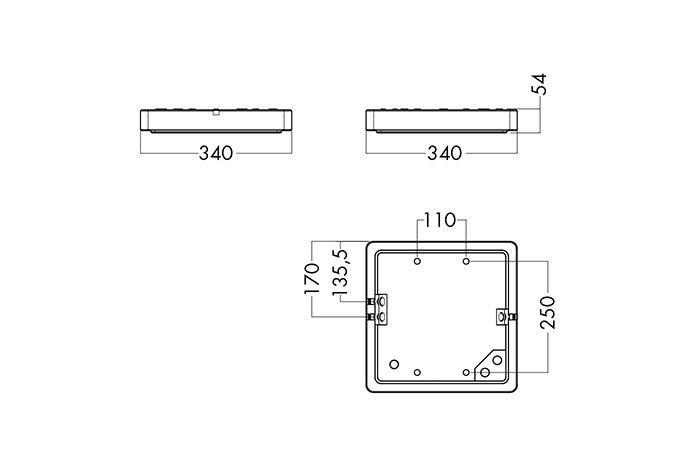 A71-SQ340 LED 1700 AC 840 WH
