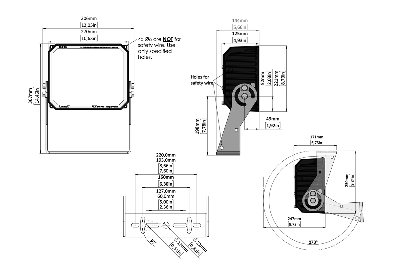 rlxページ RLX CxZ1 FL 80W100-277VACD Wide 750 3HCBBK