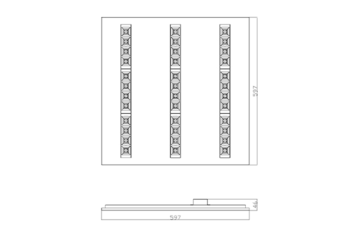 MODERNA 2-R600X600 WH 4100 HF 840 WT