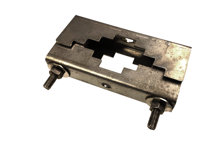 POLE BRACKET CPL. ST.STEEL 1PC