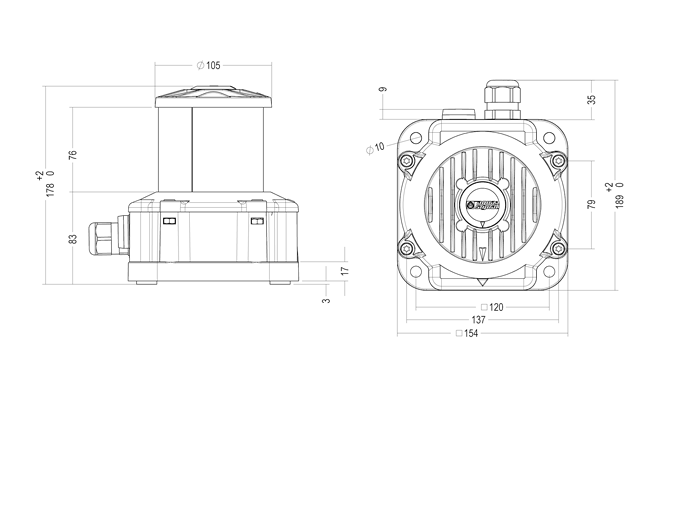 60 LED MASTHEAD WHITE 225° 24VDC 60 LED MASTHEAD WHITE 225° 24VDC
