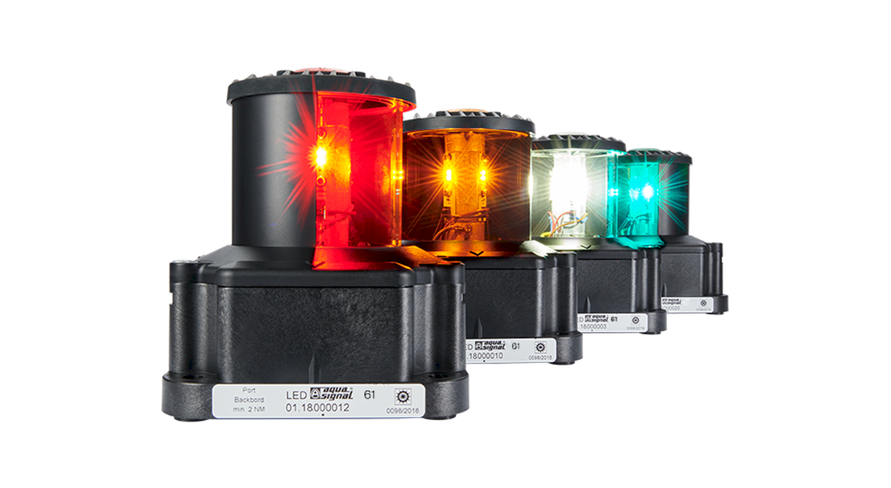 61 LED A/R RED 360° 115-230VAC