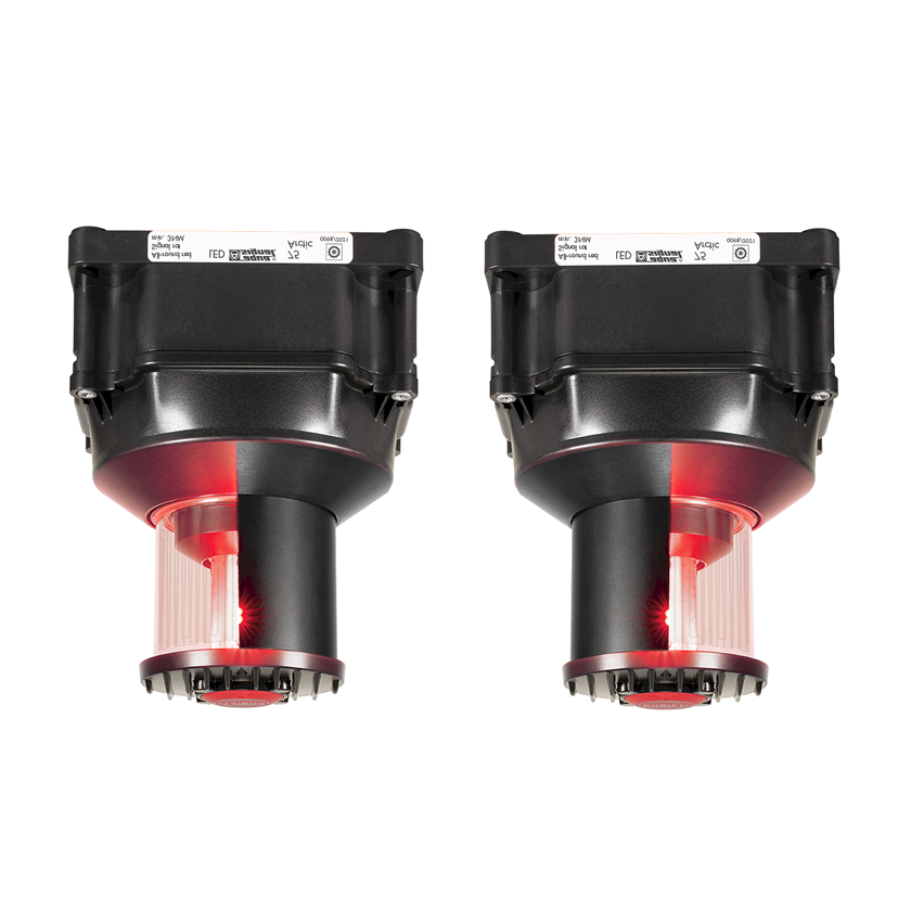 75 ARCTIC LED A/R RED UPSIDE DOWN (2X180&#176;) STB+PORT 115-230VAC