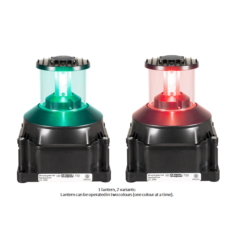 75D LED A/R GREEN/RED 360&#176; 115-230VAC
