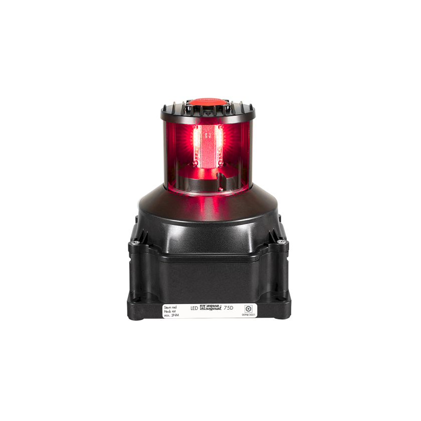 75D LED STERN RED 135&#176; 115-230VAC+24VDC W/O-CERTIFICATION