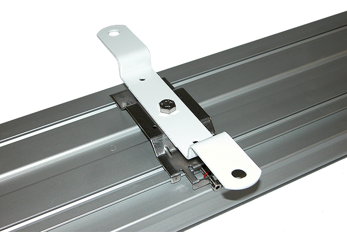 QTL502/QTL504  G10605/G10606, TL50, Q1TX61, TX61, QTL602/QTL604, TL60, Mounting bracket cranked, Stainless Steel, distance between the brackets adjustable